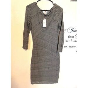 MSSP Max Studio Aurelie Steel Grey Lace Tiered Midi Dress whimsigoth dark punk